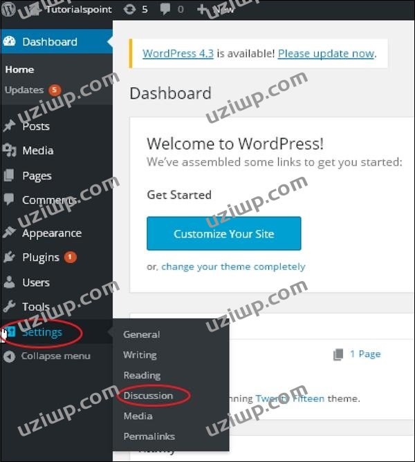 WordPress Discussion Setting